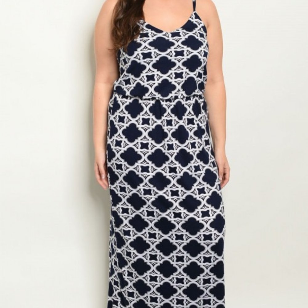 Beautiful Medallion print Dress Plus Size
